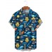 Men's British Surf Print Shirt 58263885X