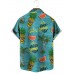 Holiday Pineapple Skull Print Shirt 22472432X