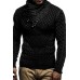 Pullover Turtleneck Jacquard Sweater